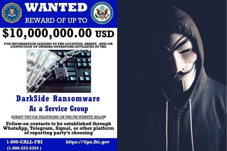 USA: DarkSide Ransomware गिरोह के संचालकों पर इनाम की घोषणा, जानकारी देने वालों को मिलेंगे Rs 75 Crore